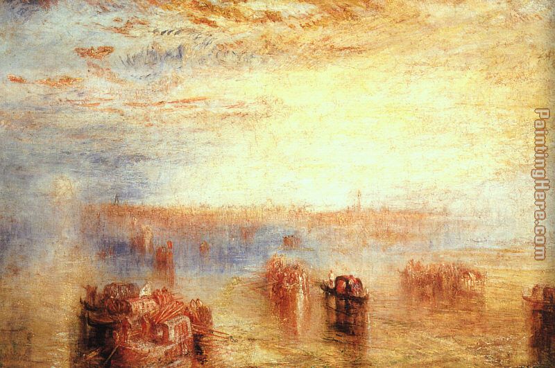 Approach to Venice painting - Joseph Mallord William Turner Approach to Venice art painting